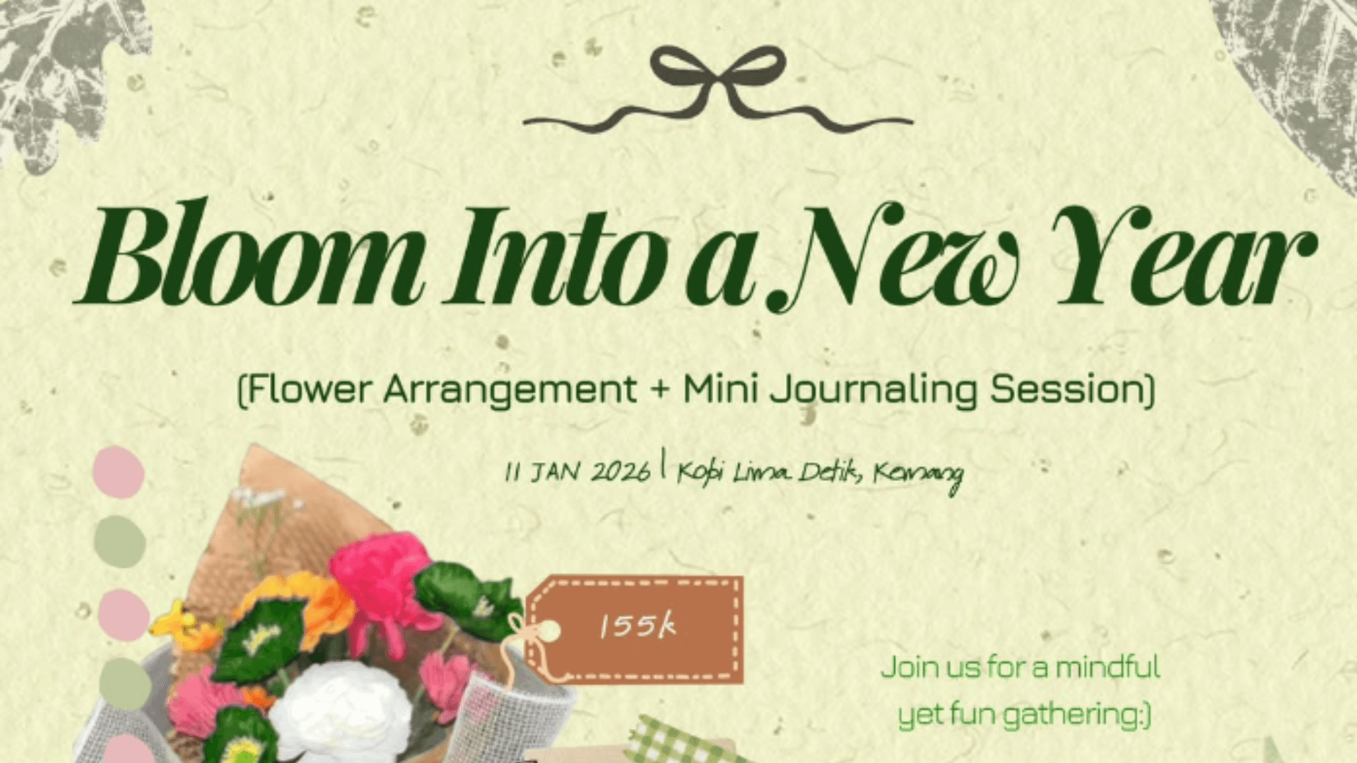 Banner Bloom Into a New Year
