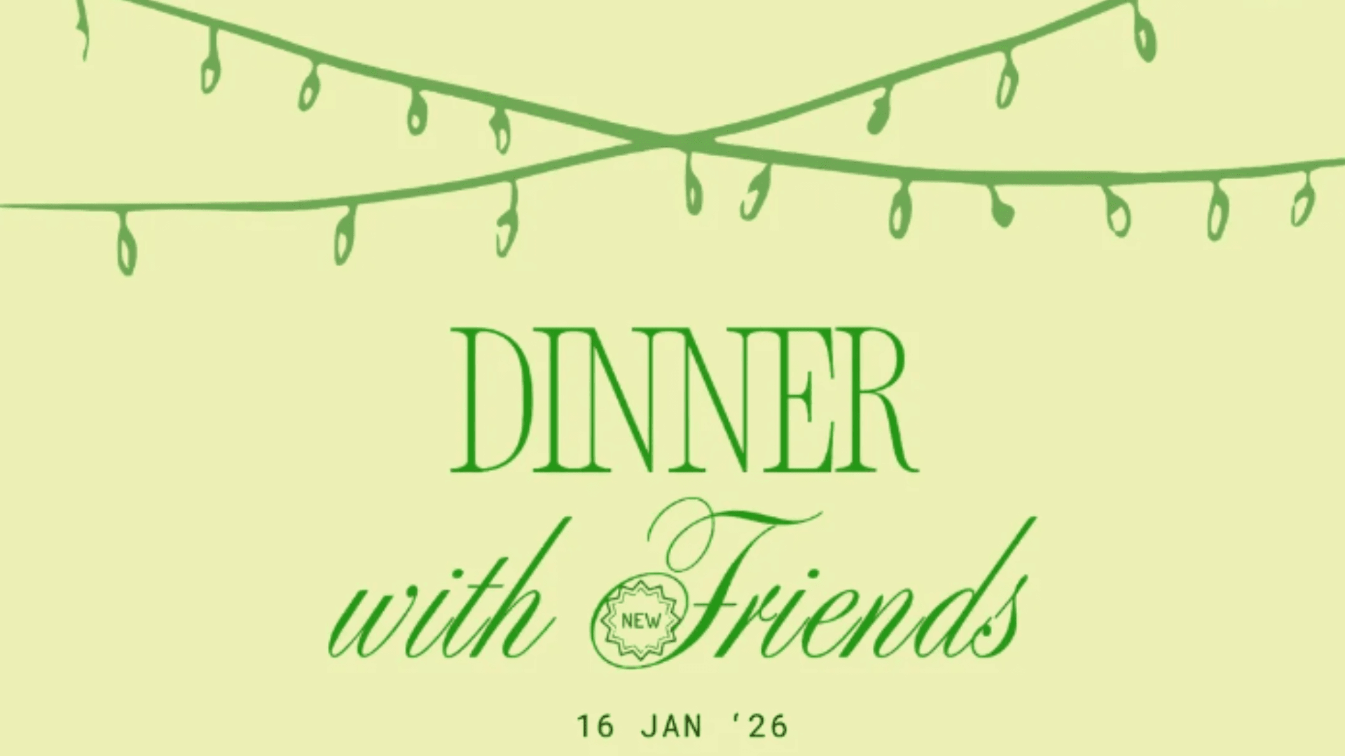 Banner Dinner with (new) Friends