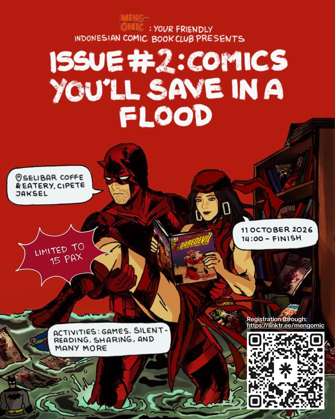 Poster MENGOMIC ISSUE #2: COMICS YOU’LL SAVE IN A FLOOD